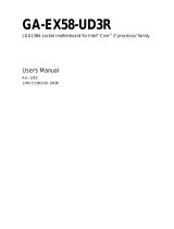Gigabyte GA-EX58-UD3R-SLI User manual