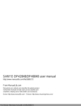 Sanyo DP42848 Owner's manual