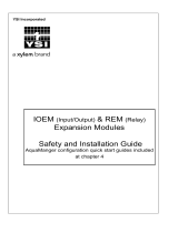 YSI IOEM and REM Expansion Modules Installation guide