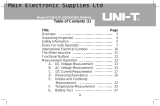 UNI-T UT33D Specification