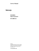 Tektronix DG2020A User manual