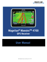 Magellan Maestro 4700 - Automotive GPS Receiver User manual