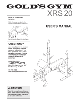 Gold's Gym XRS 20 User manual