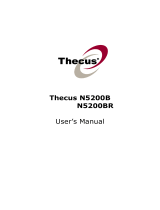 Thecus 2.5TB Network Storage Black User manual