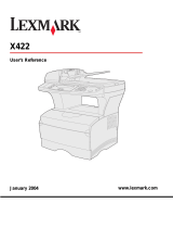 Lexmark X422 Owner's manual