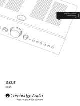 Cambridge Audio AZUR 651A User manual