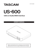 Tascam US-600 Owner's manual