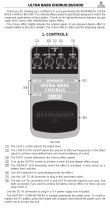 Behringer Ultra Bass Chorus BUC400 User manual