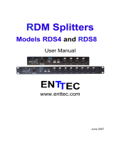 Enttec RDS8 User manual