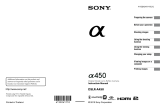 Sony DSLR-A450L Operating instructions