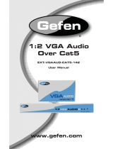 Gefen EXT-VGAAUD-CAT5-142 Owner's manual