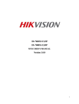 Hikvision DS-7608NI-E2 User manual