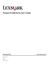 Lexmark PRO 209 User manual