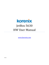 Korenix JetBox 5630 User manual