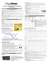 CyberPower CP685AVRLCD User manual