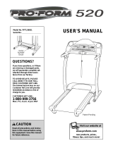 ProForm 520i Treadmill User manual