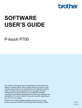 Brother P700 User manual