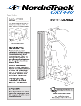 NordicTrack GRT500 NTSY09991 User manual