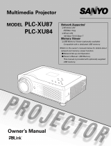 Sanyo PLC-XU84 User manual