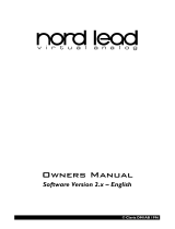 Clavia nord lead Owner's manual