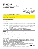Hitachi CP-DW10N User manual