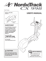 NordicTrack CX 998 User manual