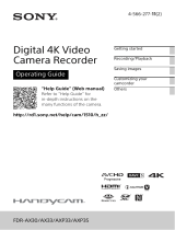 Sony FDR-AXP35 User manual