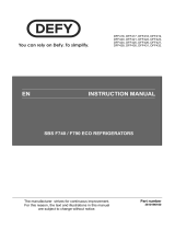 Defy Side-by-Side F790 Eco E WD S Fridge / Freezer DFF 417 Owner's manual