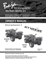 Baja motorsports WD250-U Owner's manual