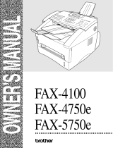 Brother FAX-4100/FAX-4100e User manual
