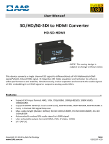 AAS HD-SD-HDMI User manual