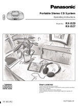 Panasonic RX-D29 User manual