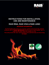 RAIS JUNO Instructions For Installation, Use And Maintenance Manual
