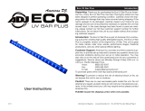ADJ Eco UV Bar Plus User manual