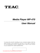 TEAC MP-470 User manual