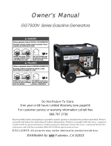 UST GG7500N Series Owner's manual