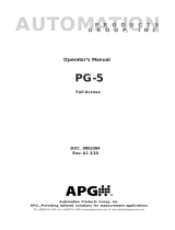 APG PG5 User manual
