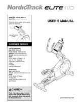 NordicTrack Elite 11.0 NTEVEL99915.1 User manual