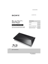 Sony BDP-S4100 Owner's manual