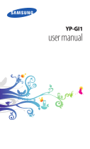 Samsung YP-G1CW User manual