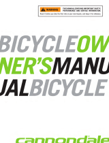 Cannondale Rush Owner's manual