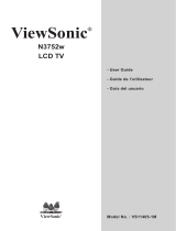 ViewSonic N3752w - 37" LCD TV User manual