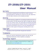 ICP ZT-2550 User manual
