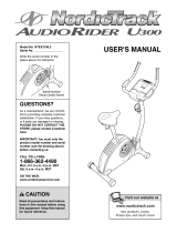 NordicTrack Audiorider U300 Bike User manual