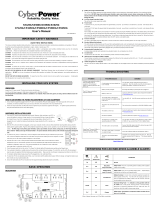 CyberPower SX625G User manual