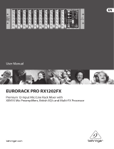Behringer EURORACK PRO RX1202FX User manual