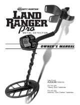 Bounty Hunter Land Ranger Pro Owner's manual