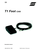 ESAB T1 Foot CAN User manual