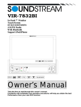 Soundstream VIR-7832BI Owner's manual
