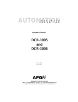 APG DCR-1005/1006 User manual